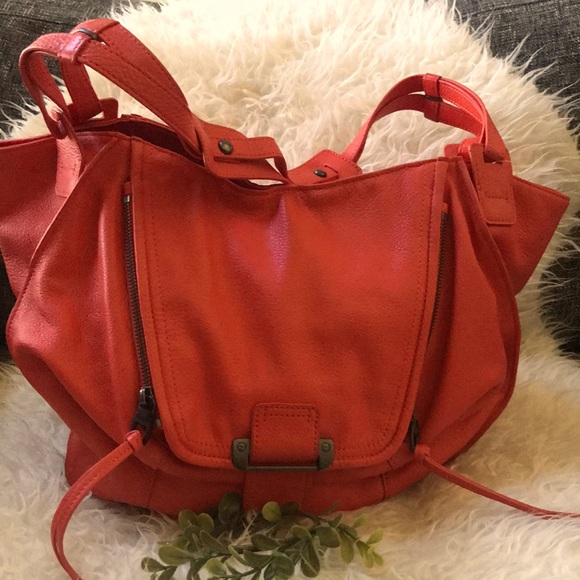 KOOBA Jonnie Coral Leather Hobo Shoulder Bag 🌸💼👜💼🌸 - Picture 10 of 13